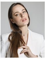 Pendant Loving Palladio  3D in White Gold Diamante 0.05 Ct 10B SERLIANA - 10B SERLIANA